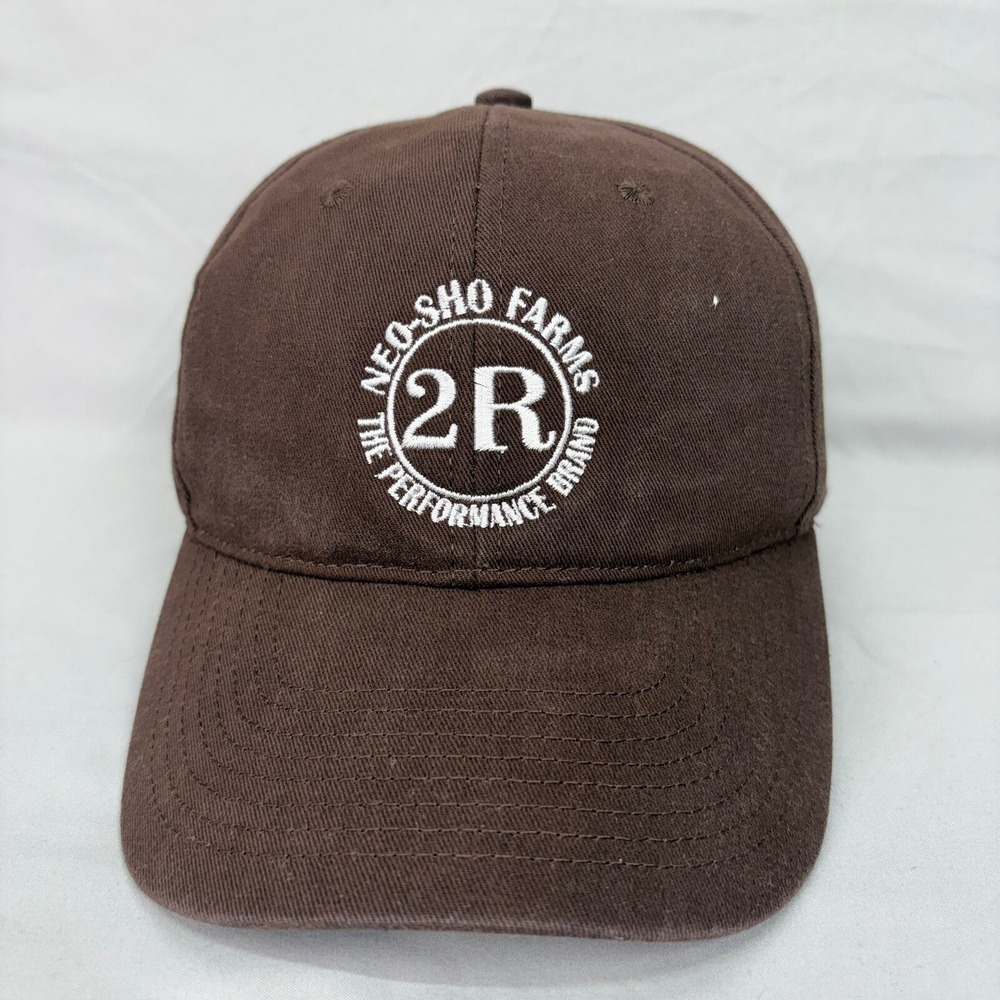 Outdoor Cap Hat Neo-Sho Farms 2R Mens OSFM Brown Adjustable Strapback